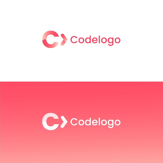Gradient code logo