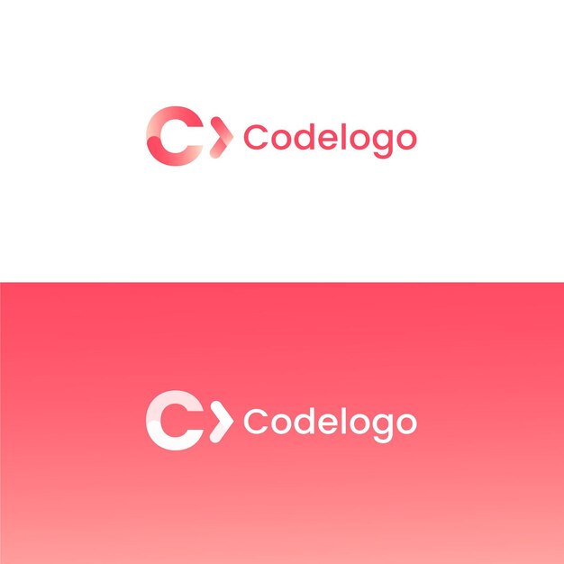 Gradient code logo