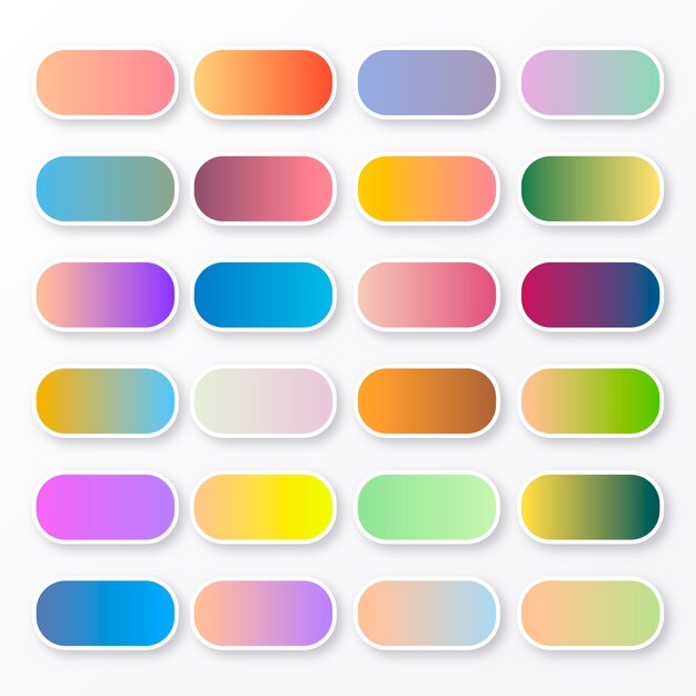 gradient color set element set