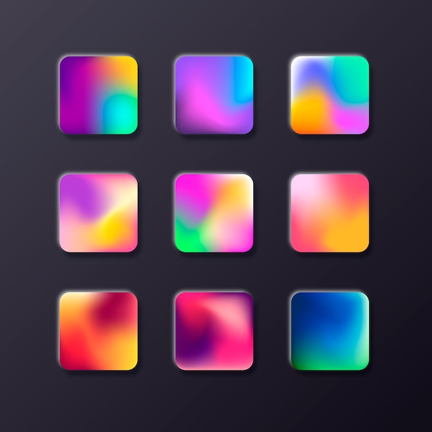 gradient color set element