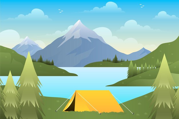 グラディエントの色の冒険の背景