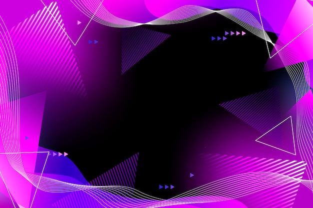 Gradient colored background with geometrical shapes