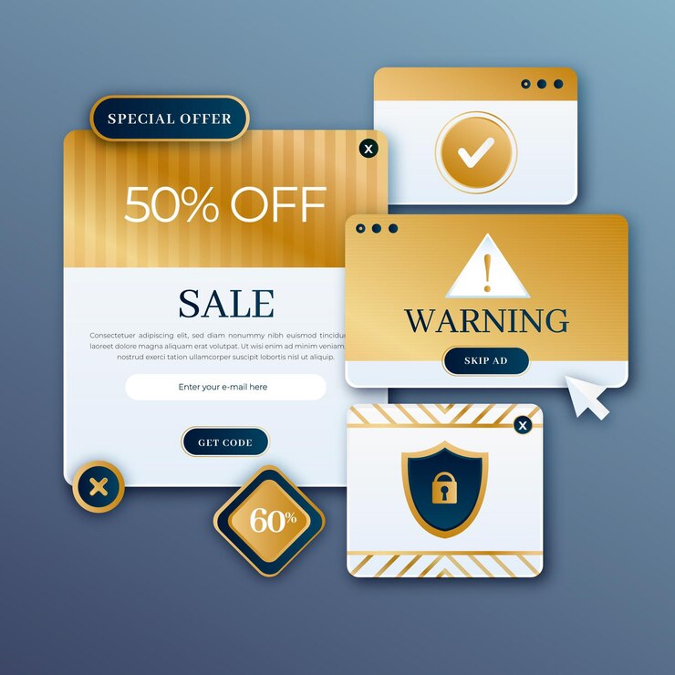 Free Vector gradient colored pop up collection