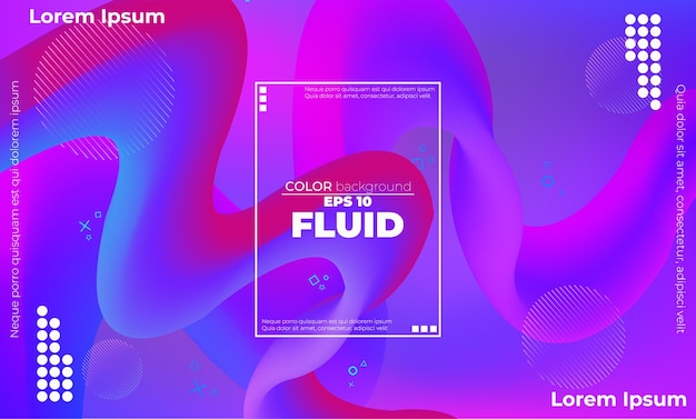 Gradient Colorful Abstract Background Fluid Liquid