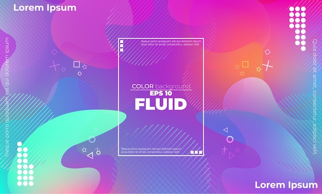 Gradient colorful abstract background fluid liquid