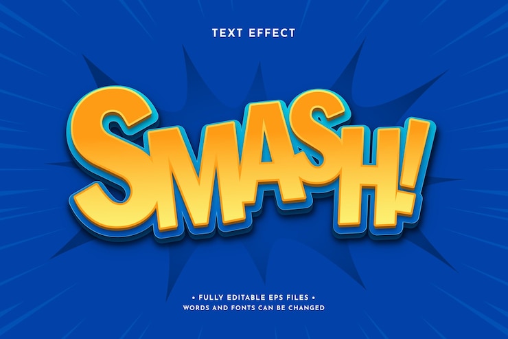 Free Vector gradient colorful comic text effect