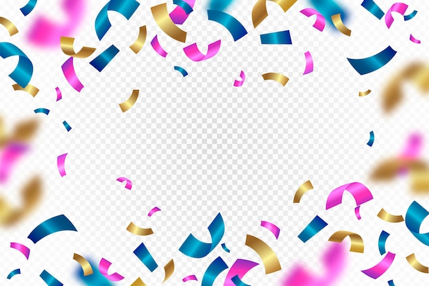 Free vector gradient colorful confetti background