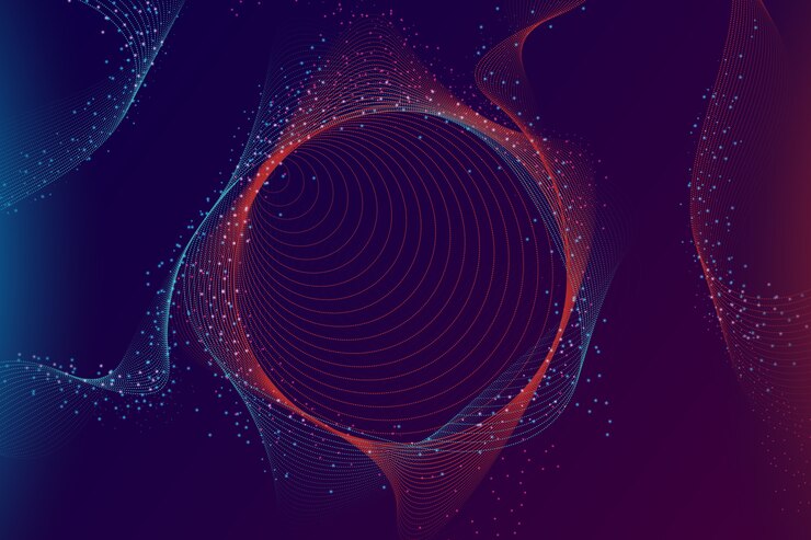 Free Vector gradient colorful particles wallpaper