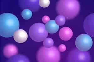 Free vector gradient colorful spheres background