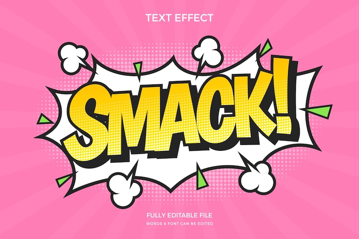 Free Vector gradient comic text effect