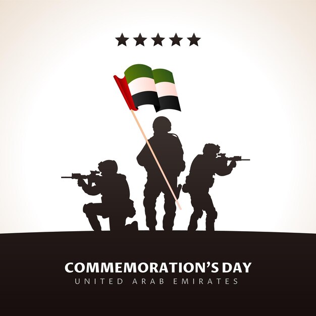 Gradient commemoration day illustration