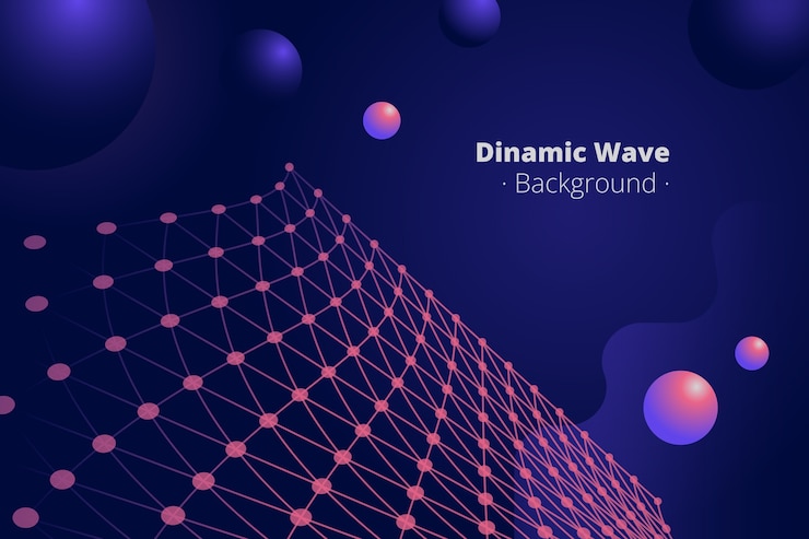 Free Vector gradient connection background