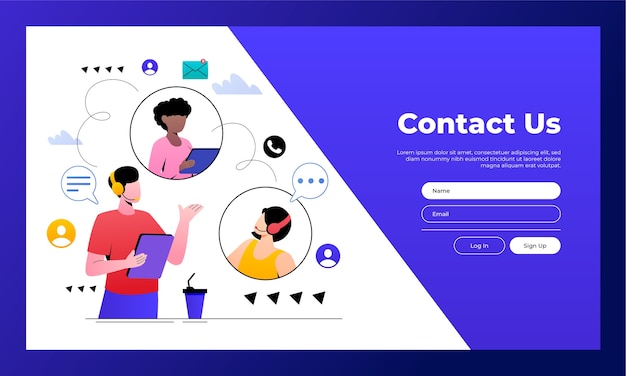 Gradient  contact form template