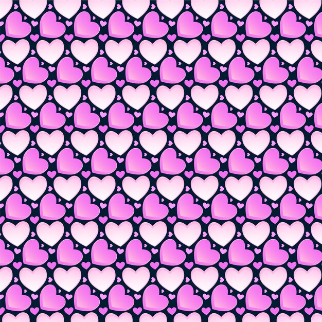 Gradient conversation hearts pattern illustration