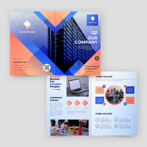 Gradient corporate brochure template