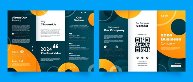 Gradient corporate brochure template