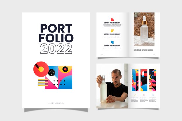 Gradient creative portfolio templates