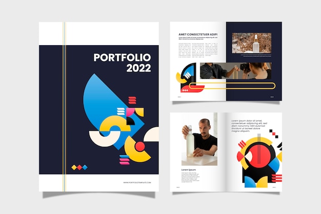 Gradient creative portfolio templates