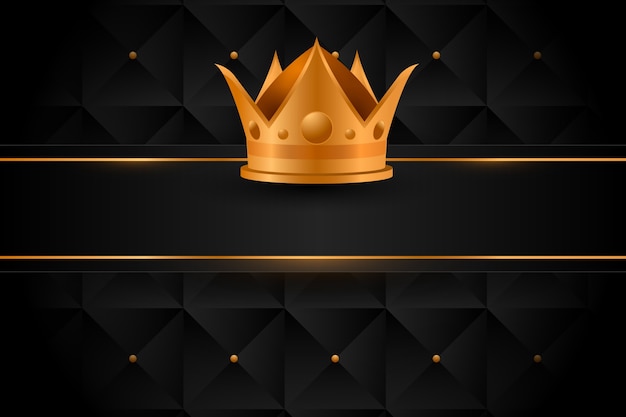 Free vector gradient crown background