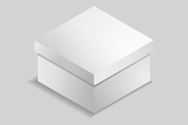 그라디언트 큐브 상자 모형 그림