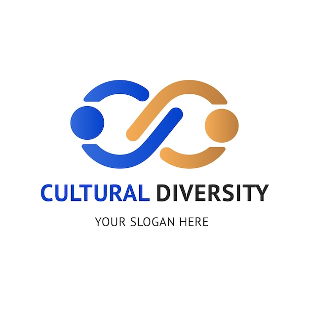 Modello di logo della cultura gradiente