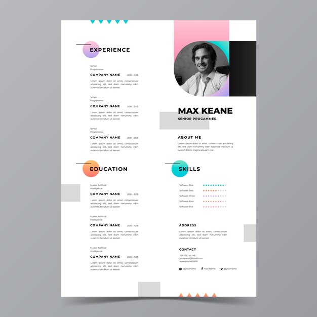 Design del modello cv gradiente