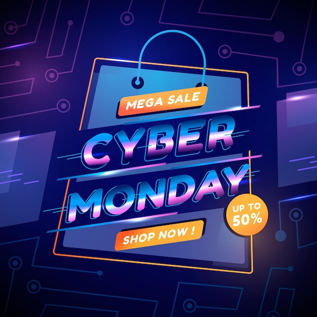 Gradient cyber monday with discount