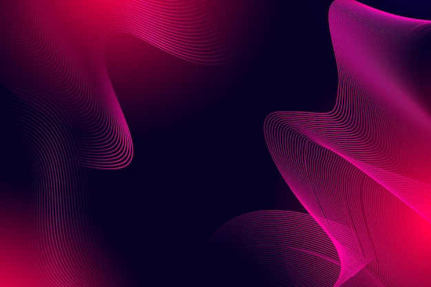 Gradient dark wavy background