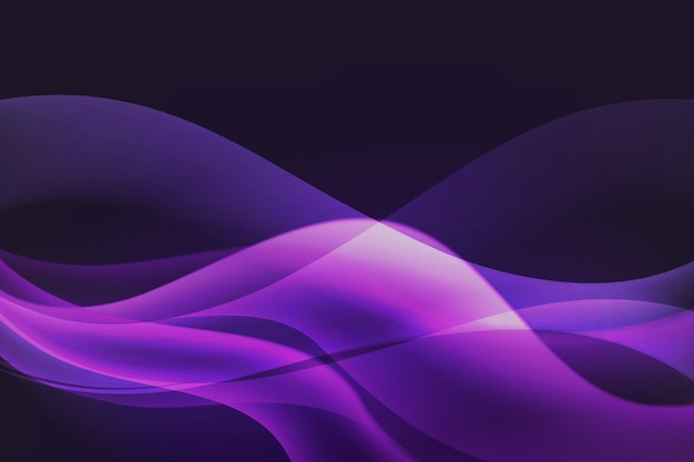 Бесплатное векторное изображение Градиент темный волнистый фон