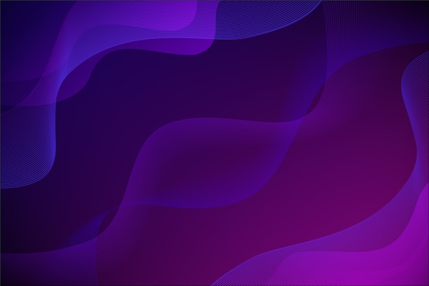 Free vector gradient dark wavy background