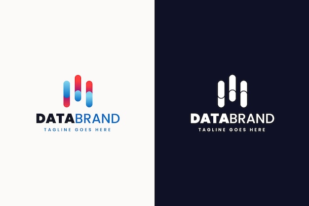 Free vector gradient data logo template