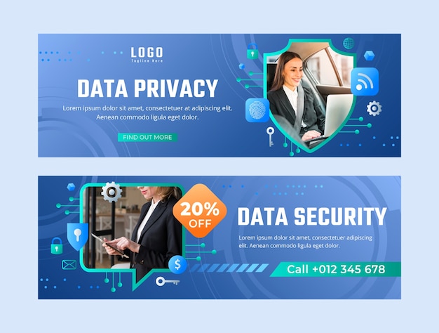 Gradient data privacy sale banner