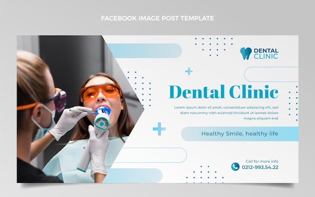 Gradient dental clinic facebook post