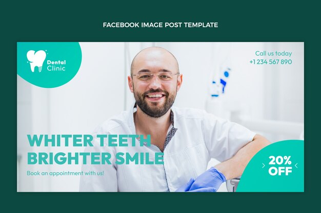 Gradient dental clinic facebook post