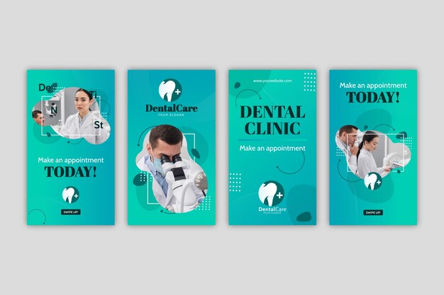 gradient dental clinic instagram stories