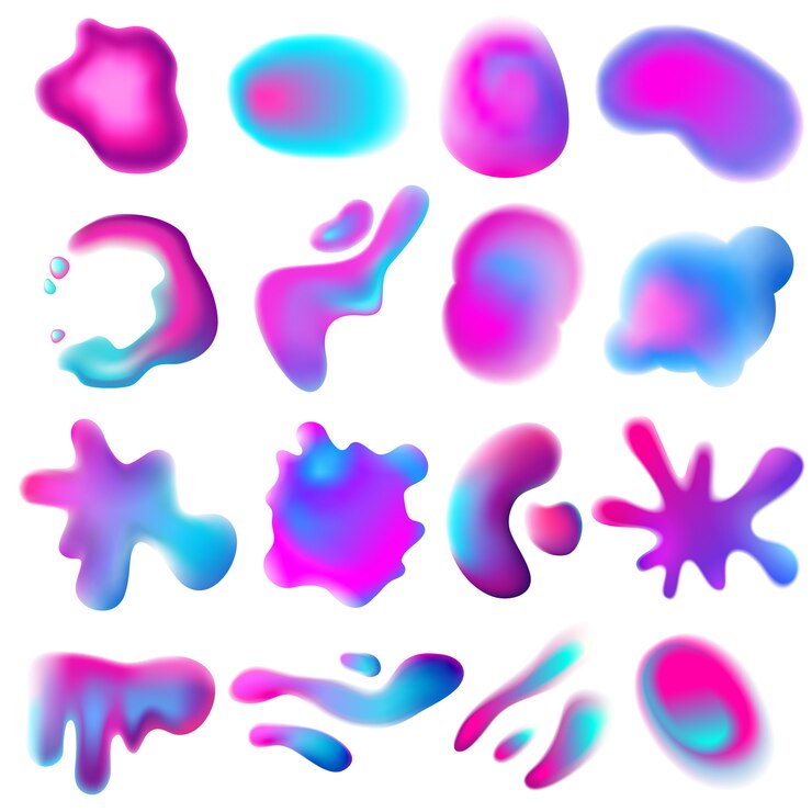 Free Vector gradient design elements set