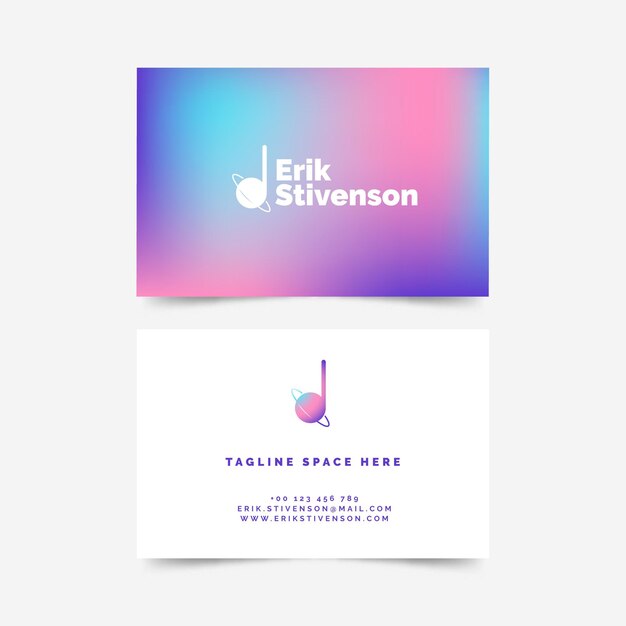 Gradient design of musical poster