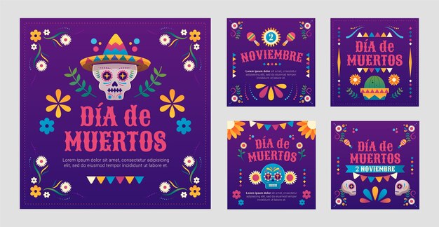 グラデーション dia de muertos instagram 投稿コレクション