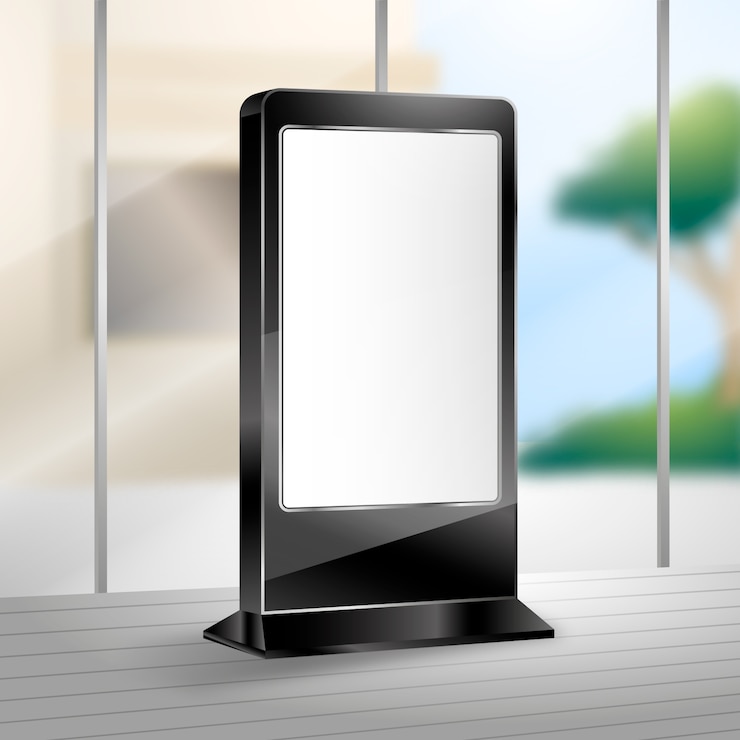 Free Vector gradient digital signage illustration