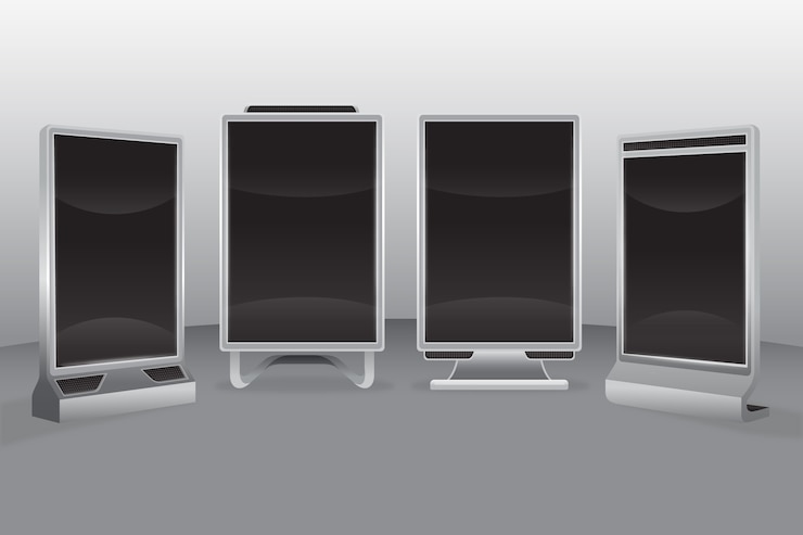 Free Vector gradient digital signage illustration