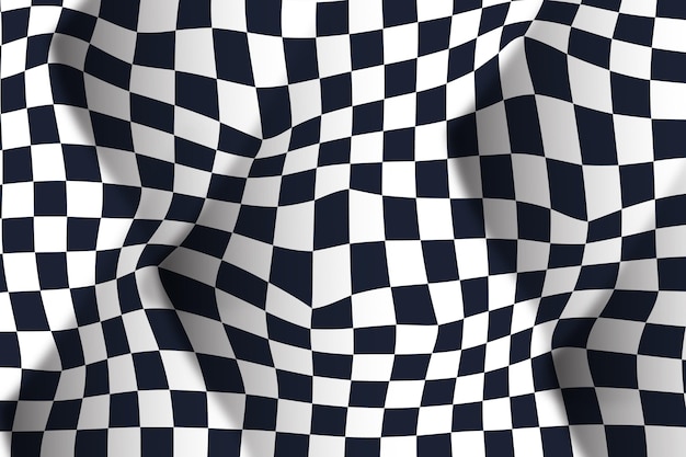 Gradient distorted checkered background