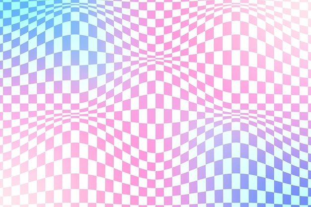 Gradient distorted checkered background