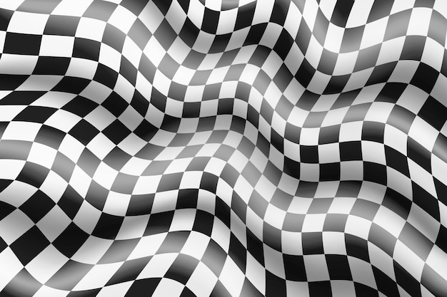 Free vector gradient distorted checkered background