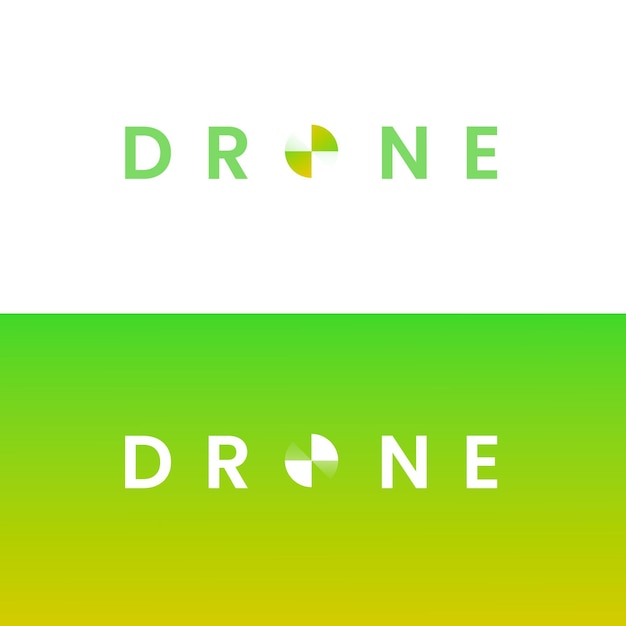 Gradient drone logo