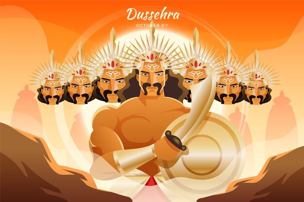 그라데이션 dussehra 그림