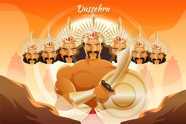 그라데이션 dussehra 그림