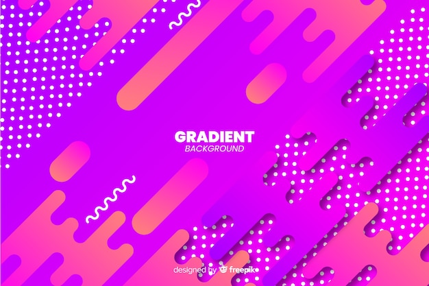 Gradient dynamic abstract shapes background