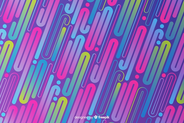 Gradient dynamic abstract shapes background