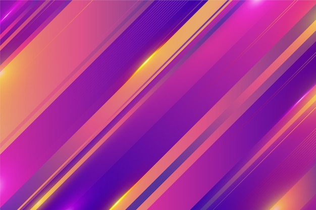 Free vector gradient dynamic colorful lines background