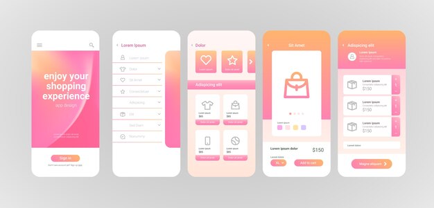 Gradient e-commerce app template